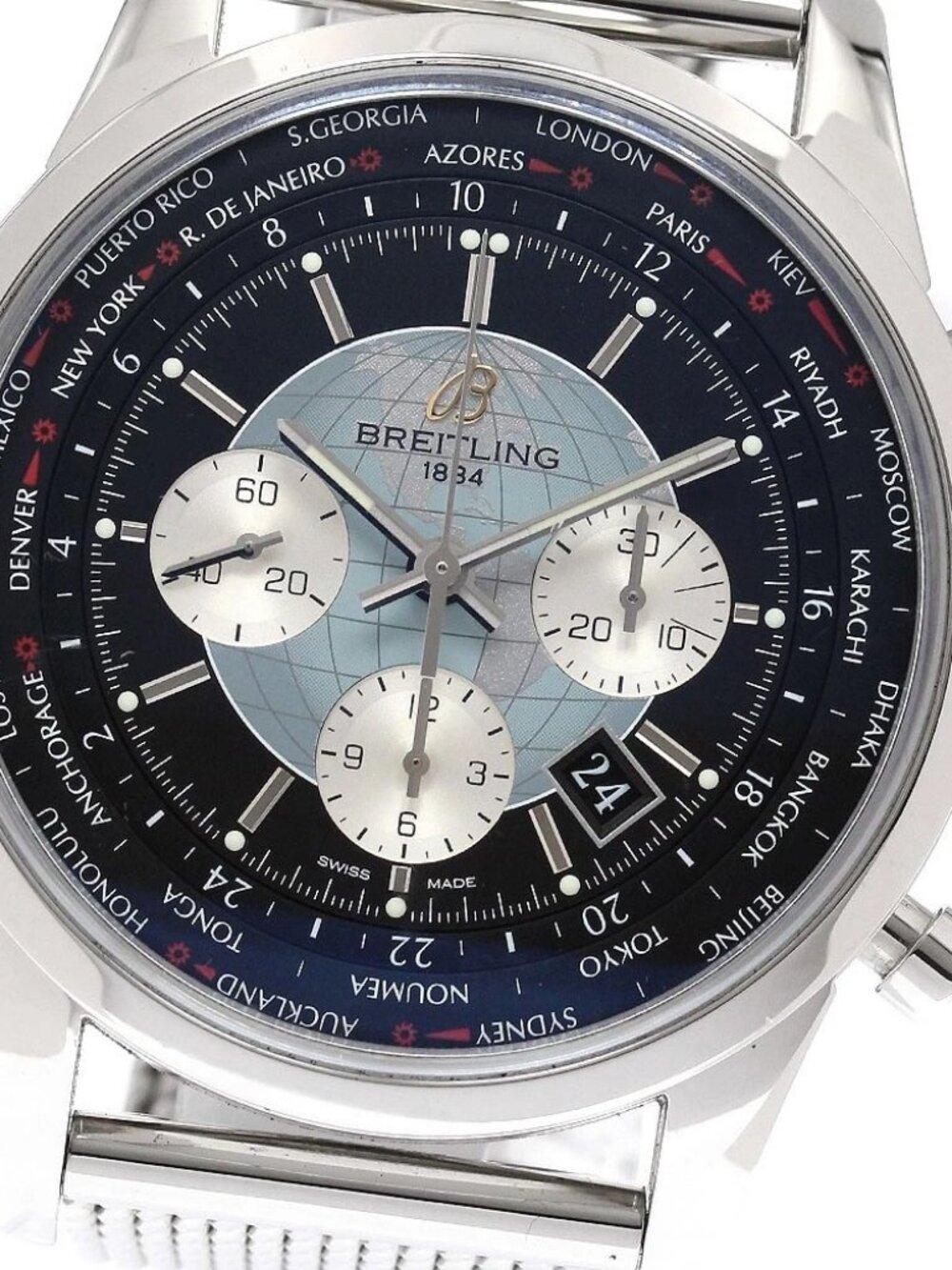 BREITLING Transocean Chronograph Unitime AB0510 Date Automatic Mens Watch_950154